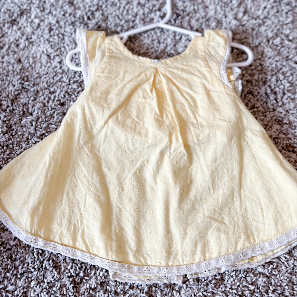 WDW 12m Yellow Swiss Dot Set (blooms included)